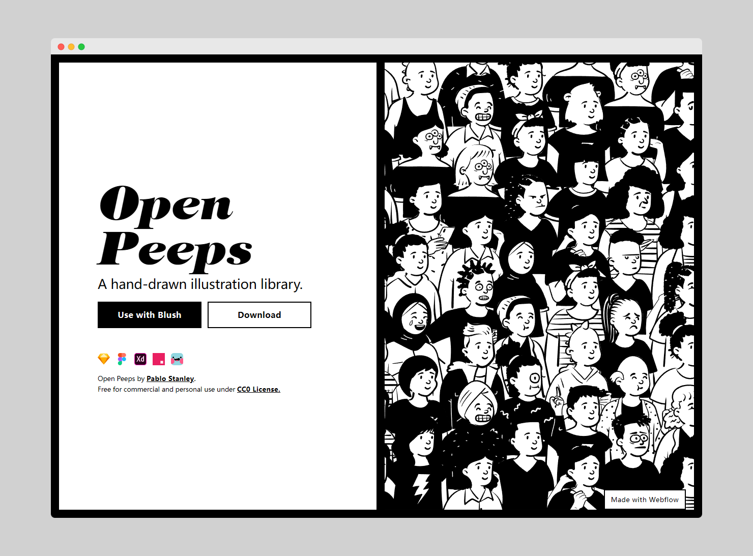 954ddd132c0bb027b06b01b58f32a9af Open Peeps - 可自由组合的免费商用的手绘人物插画素材库